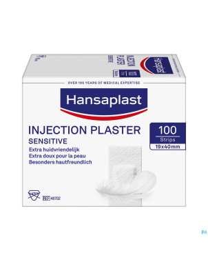 Hansaplast elastic sens. inject.plaster strips 100