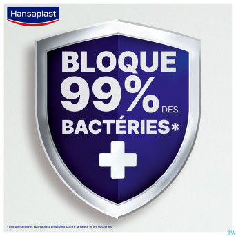 Hansaplast elastic sens. inject.plaster strips 100