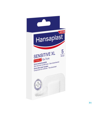 Hansaplast sensitive  xl 6cmx7cm    strips 5
