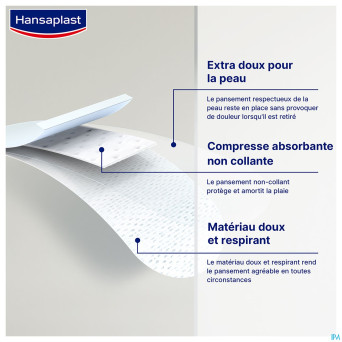 Hansaplast sensitive  xl 6cmx7cm    strips 5