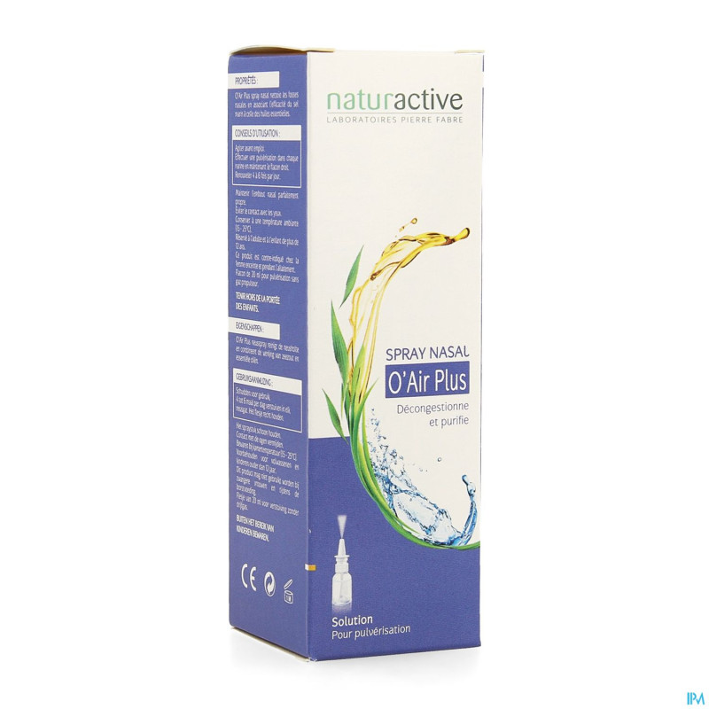 Naturactive o'air plus    spray nasal 20ml nf