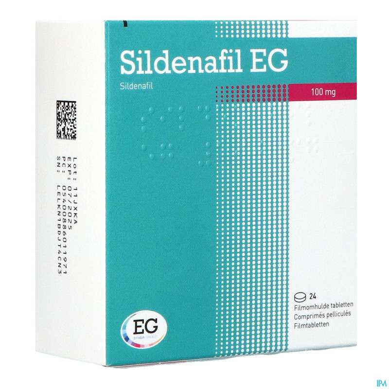 Sildenafil eg pi pharma comp pell  24 x 100mg pip