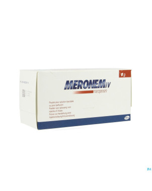 Meronem pdr sol inj et perf fl 10 x 1g