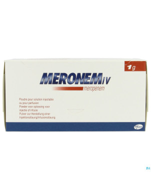 Meronem pdr sol inj et perf fl 10 x 1g