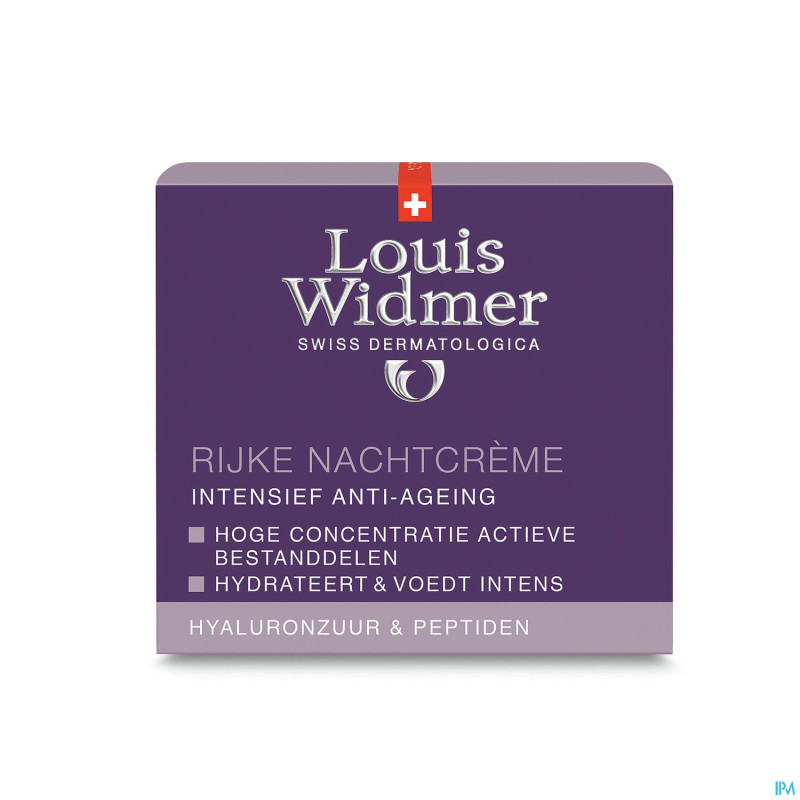 Widmer aai creme riche nuit parf pot 50ml