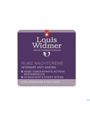 Widmer aai creme riche nuit parf pot 50ml