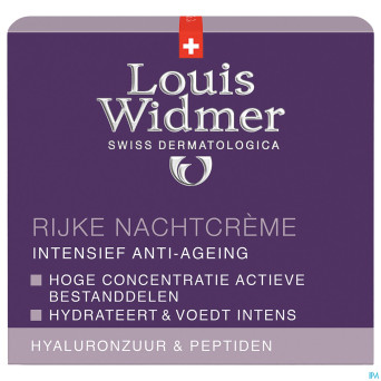 Widmer aai creme riche nuit parf pot 50ml