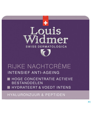 Widmer aai creme riche nuit parf pot 50ml