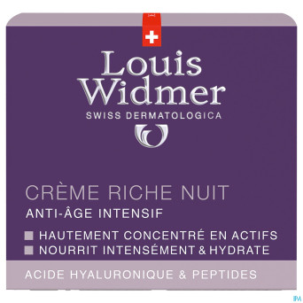 Widmer aai creme riche nuit parf pot 50ml