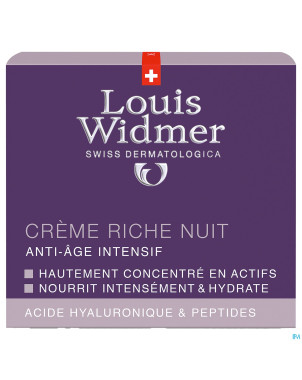 Widmer aai creme riche nuit parf pot 50ml
