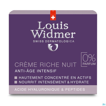 Widmer aai creme riche nuit n/parf pot 50ml