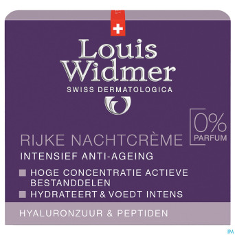 Widmer aai creme riche nuit n/parf pot 50ml