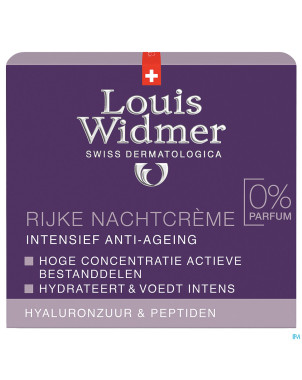 Widmer aai creme riche nuit n/parf pot 50ml