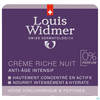 Widmer aai creme riche nuit n/parf pot 50ml