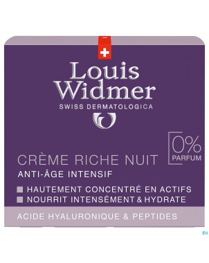 Widmer aai creme riche nuit n/parf pot 50ml