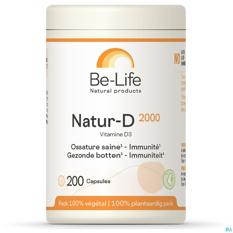 Natur d 2000 be-life  pot  caps 200