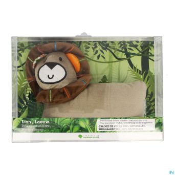 Marque v doudou chauffant lion    26x22cm