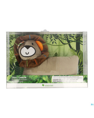 Marque v doudou chauffant lion    26x22cm