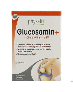 Physalis glucosamine+chondroitine+msm    comp 30