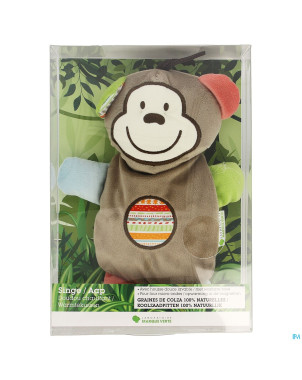 Marque v doudou chauffant singe    22x25cm