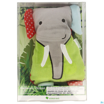 Marque v doudou chauffant elephant    17x25cm