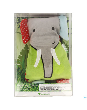Marque v doudou chauffant elephant    17x25cm