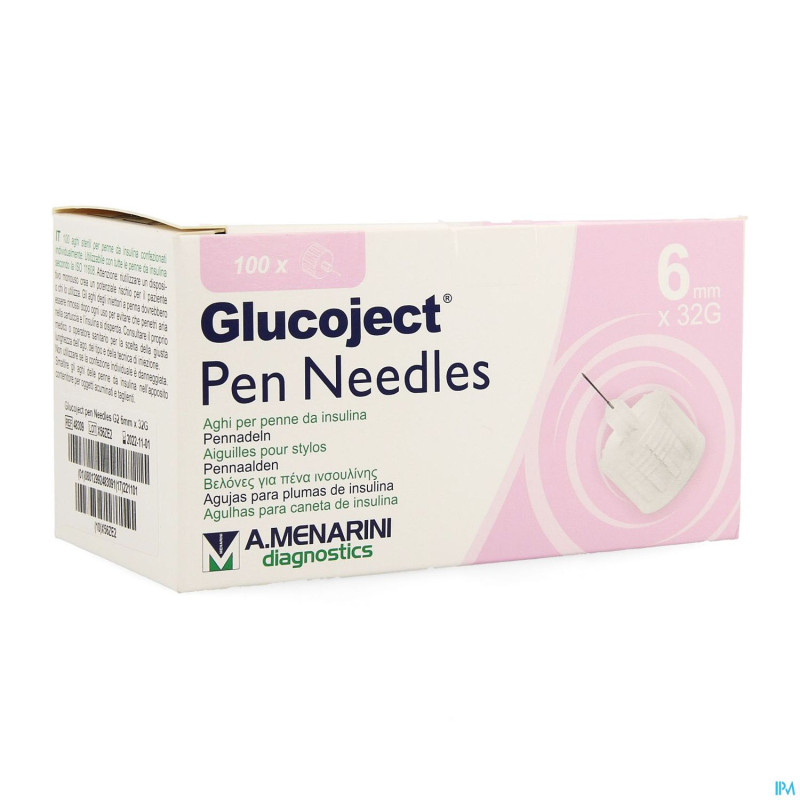 Glucoject pen needles 6mm    32g