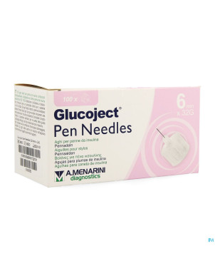 Glucoject pen needles 6mm    32g