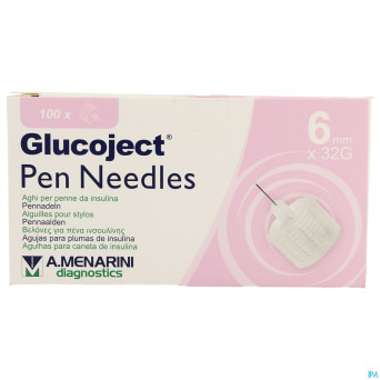 Glucoject pen needles 6mm    32g