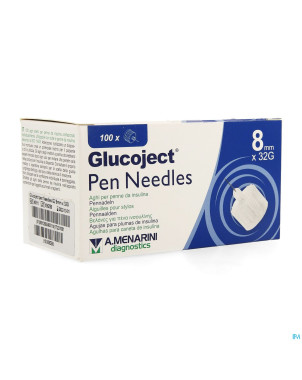 Glucoject pen needles 8mm    32g
