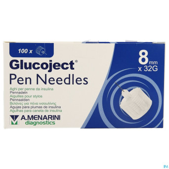 Glucoject pen needles 8mm    32g