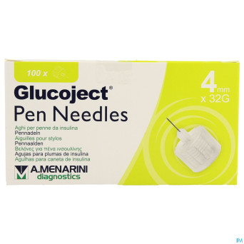 Glucoject pen needles 4mm    32g