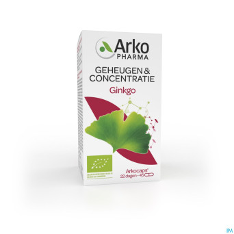 Arkogelules ginkgo bio    caps 45