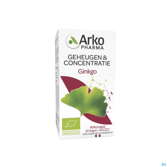 Arkogelules ginkgo bio    caps 45