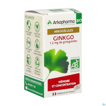 Arkogelules ginkgo bio    caps 45