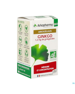 Arkogelules ginkgo bio    caps 45