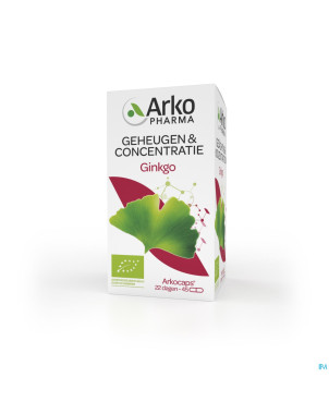 Arkogelules ginkgo bio    caps 45