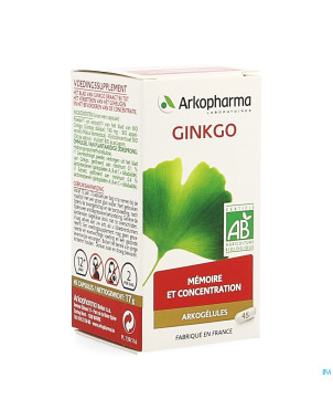 Arkogelules ginkgo bio    caps 45