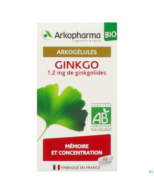 Arkogelules ginkgo bio    caps 45