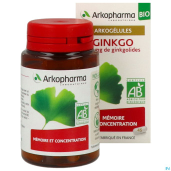 Arkogelules ginkgo bio    caps 45