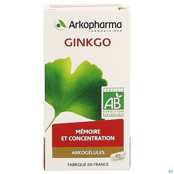 Arkogelules ginkgo bio    caps 45