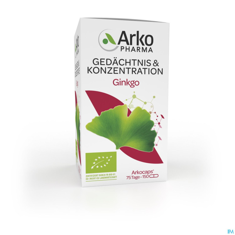 Arkogelules ginkgo bio    caps 150
