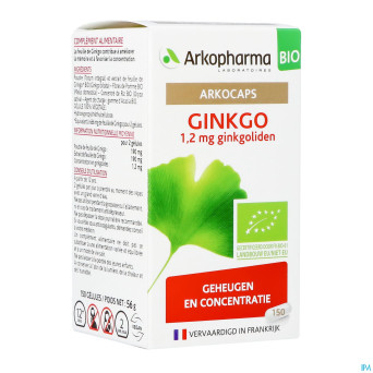 Arkogelules ginkgo bio    caps 150