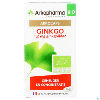 Arkogelules ginkgo bio    caps 150