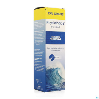 Physiologica isonasal    spray 100ml 15% gratuit