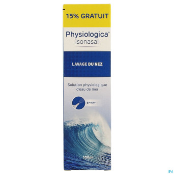 Physiologica isonasal    spray 100ml 15% gratuit