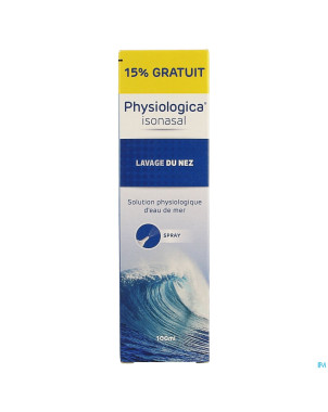 Physiologica isonasal    spray 100ml 15% gratuit