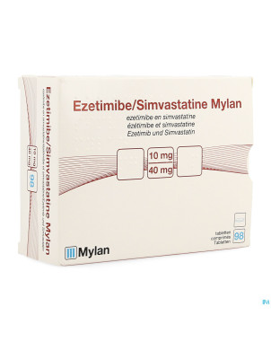 Ezetimibe simvastatine viatris 10mg/40mg comp 98