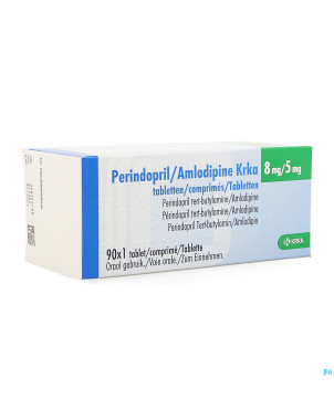 Perindopril amlodipine krka 8mg/ 5mg comp  90