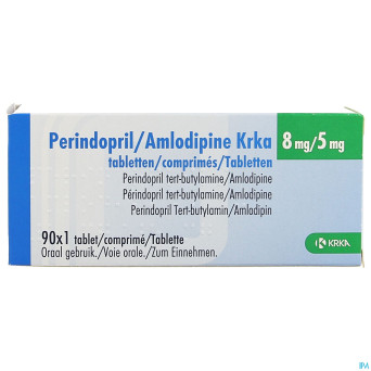 Perindopril amlodipine krka 8mg/ 5mg comp  90